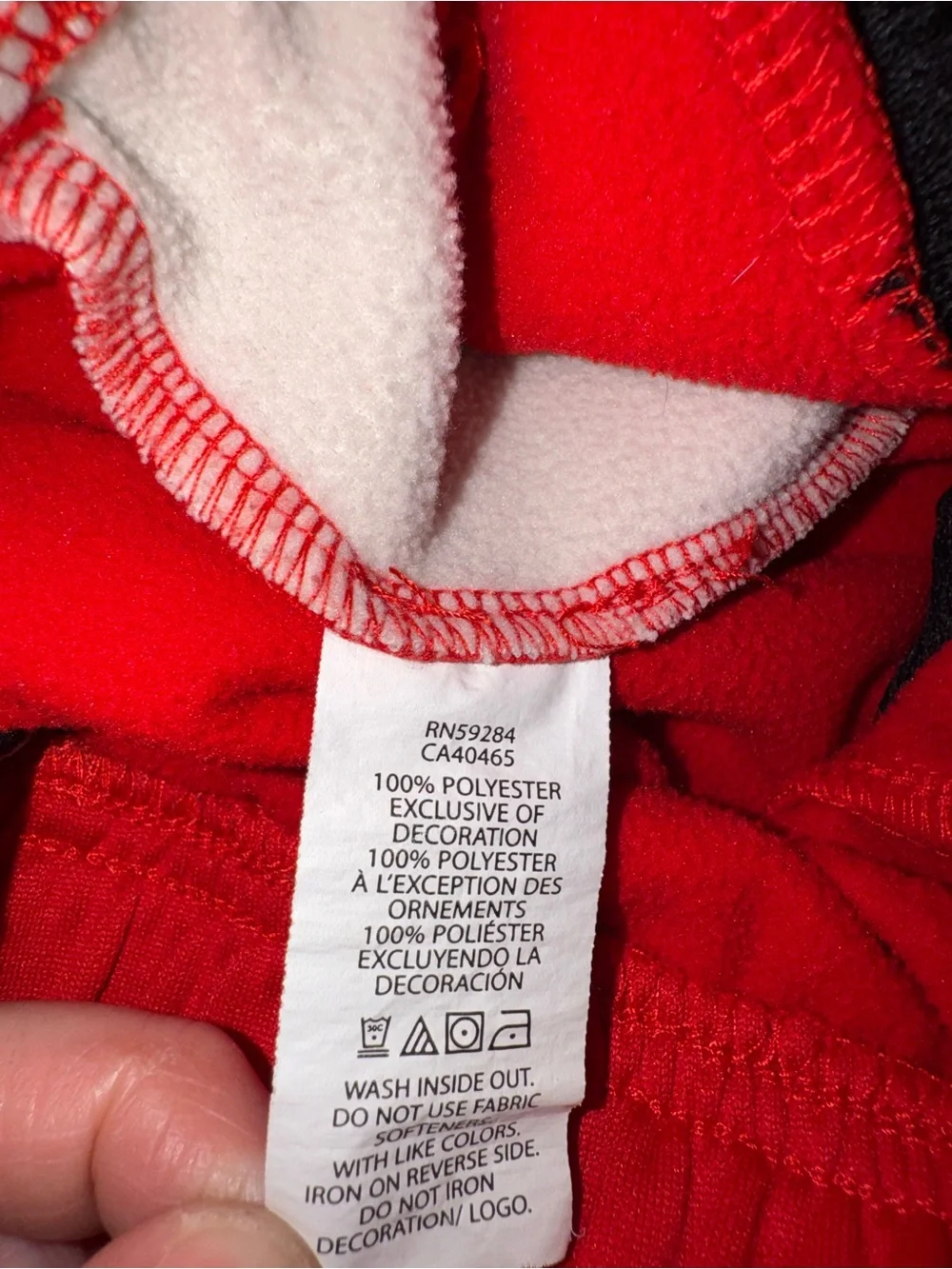 The Children's Place Sport Boys Colorblock Track Pants - Size M 7/8 Red